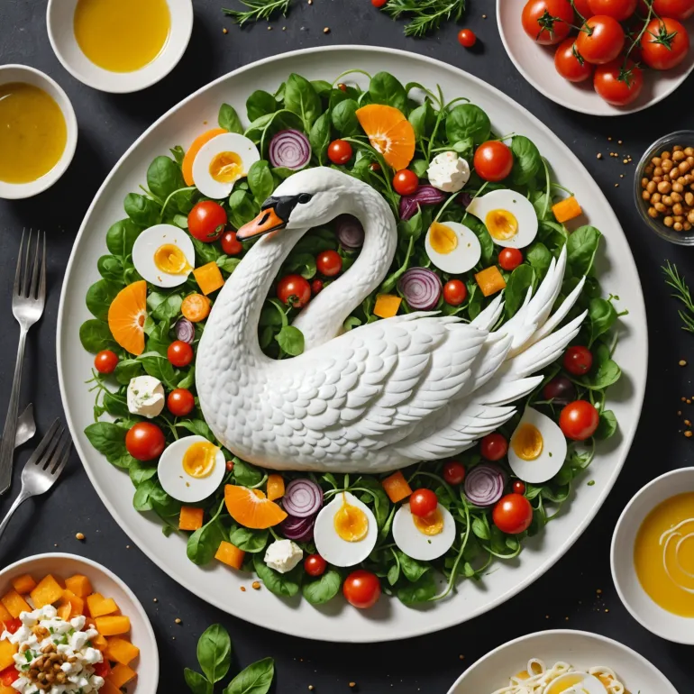 Салат «Белый лебедь»: классический рецепт и его разнообразные вариации
