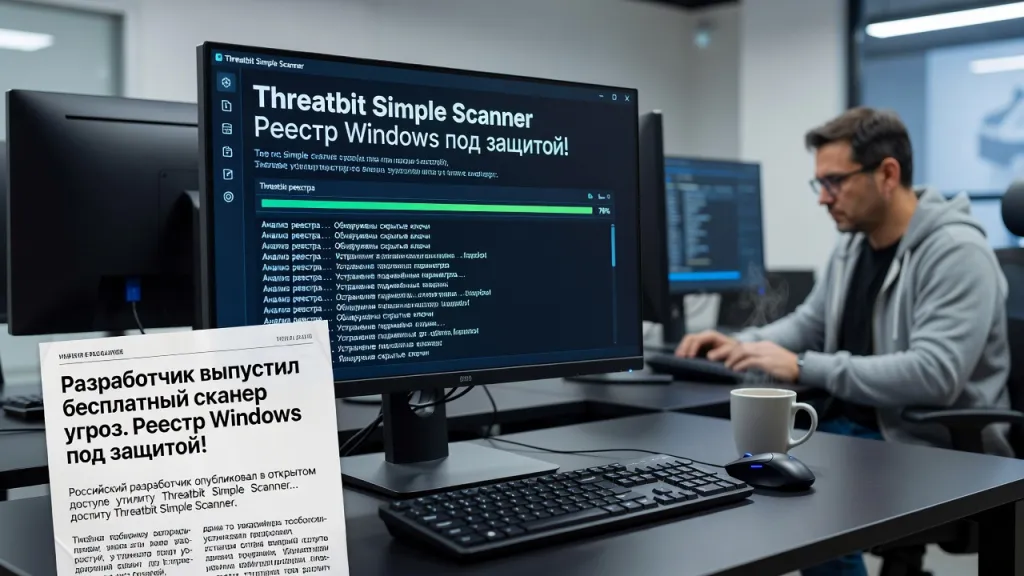 Разработчик выпустил бесплатный сканер угроз. Реестр Windows под защитой!