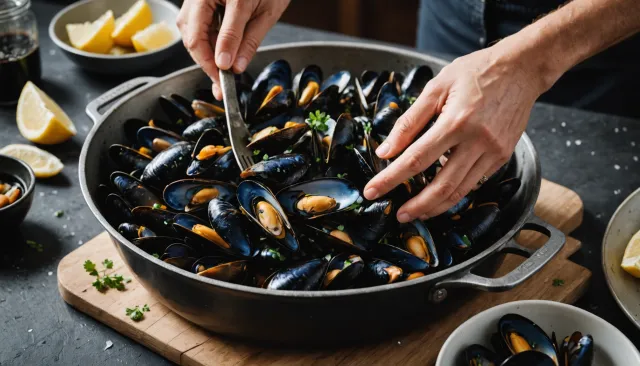 Как чистить мидии: Пошагово как почистить и подготовить свежие мидии